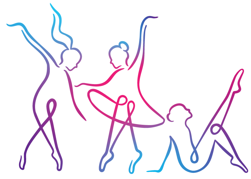 Southeast School of Dance graphic of 3 dancers striking 3 unique poses