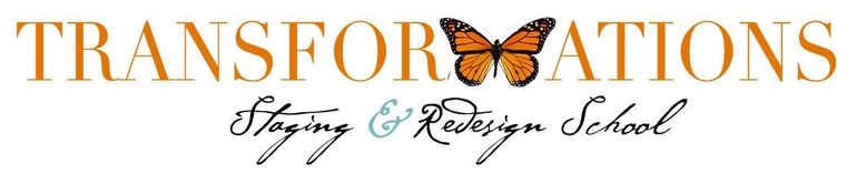A logo for a company called transformations with a butterfly on it