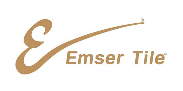 A logo for emser tile is shown on a white background.