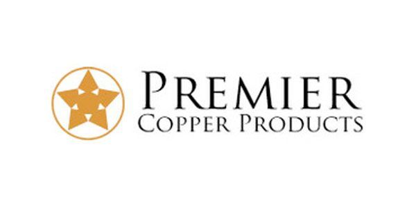 The logo for premier copper products has a star in a circle.