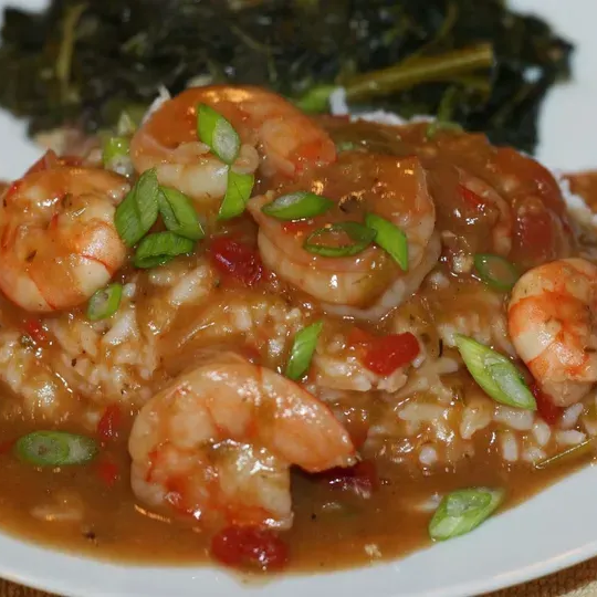 Shrimp Etouffee with Baklouti Roux