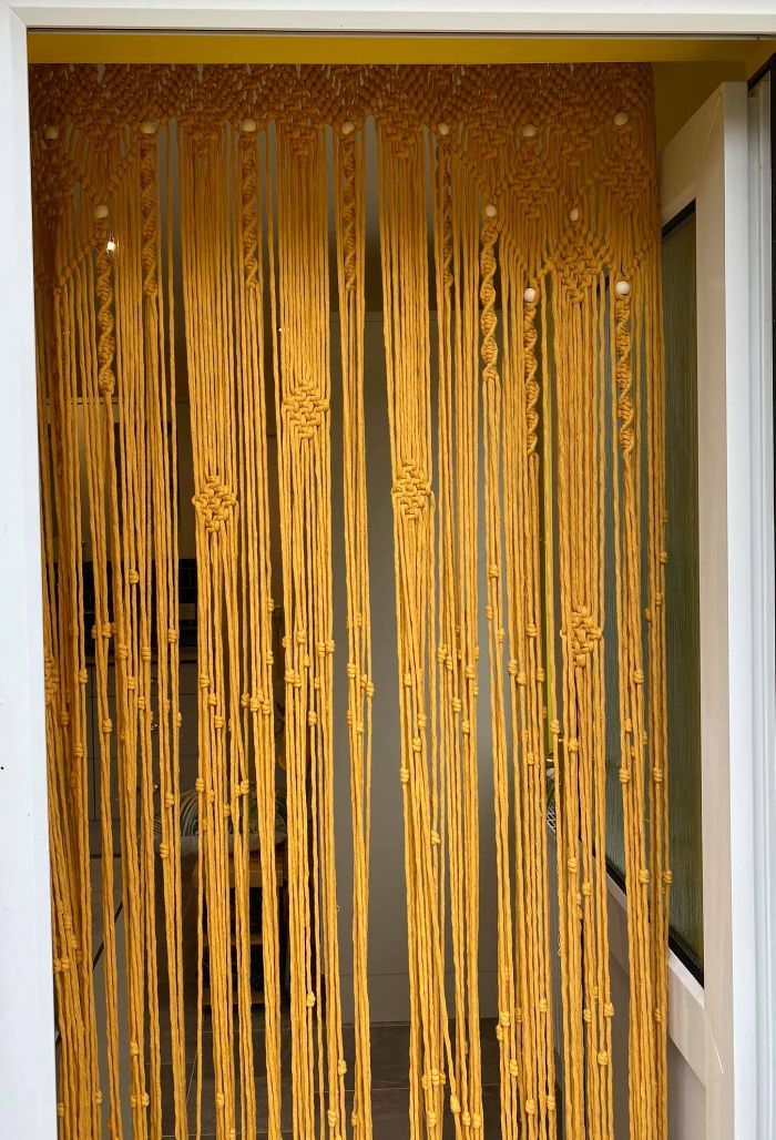 Macrame Curtain from outside