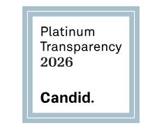 Platinum Transparency 2024 Candid logo on a white square with light blue border