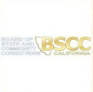 Board of State and Community Corrections California logo with gold BSCC letters and gray text