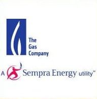 The Gas Company and A Sempra Energy utility logos on white background