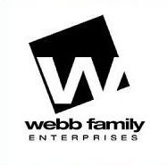 Webb Family Enterprises logo with stylized black W and white text on a light background