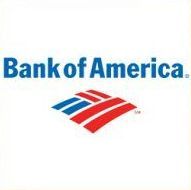 Bank of America logo in blue text with red and blue flag emblem
