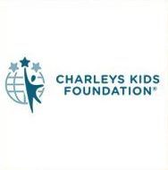 Charleys Kids Foundation logo with teal globe, child figure, and stars on a white background