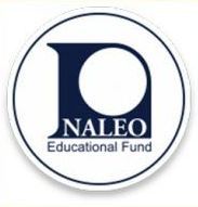 NALEO Educational Fund logo in navy blue and white, with a circular border