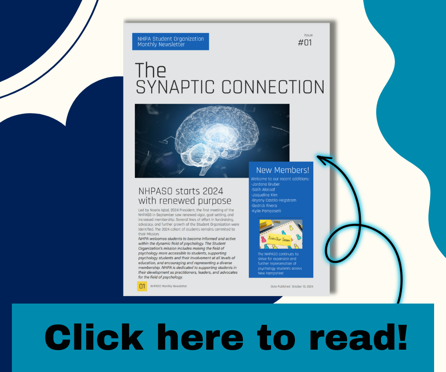 Magazine cover with blue brain graphic and a “Click here to read!” banner