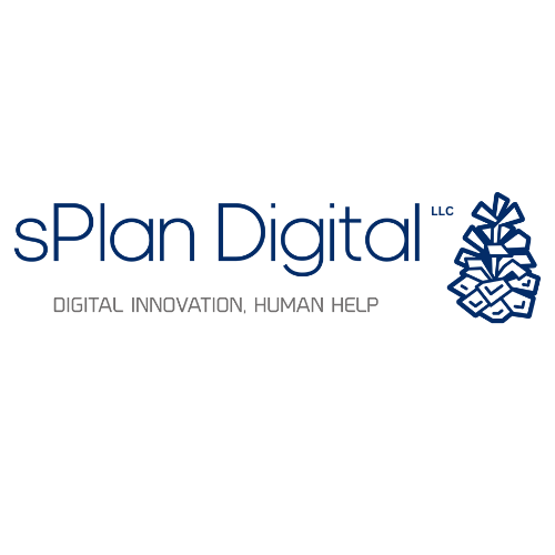 A logo for a company called splan digital