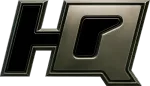 Stylized black and metallic &ldquo;HQ&rdquo; logo on a light background