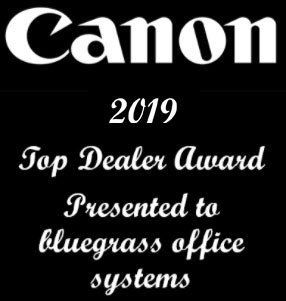 Canon 2019 Award — Lexington, KY — Bluegrass Office Systems