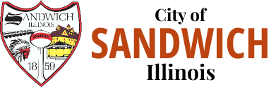 A logo for the city of sandwich illinois