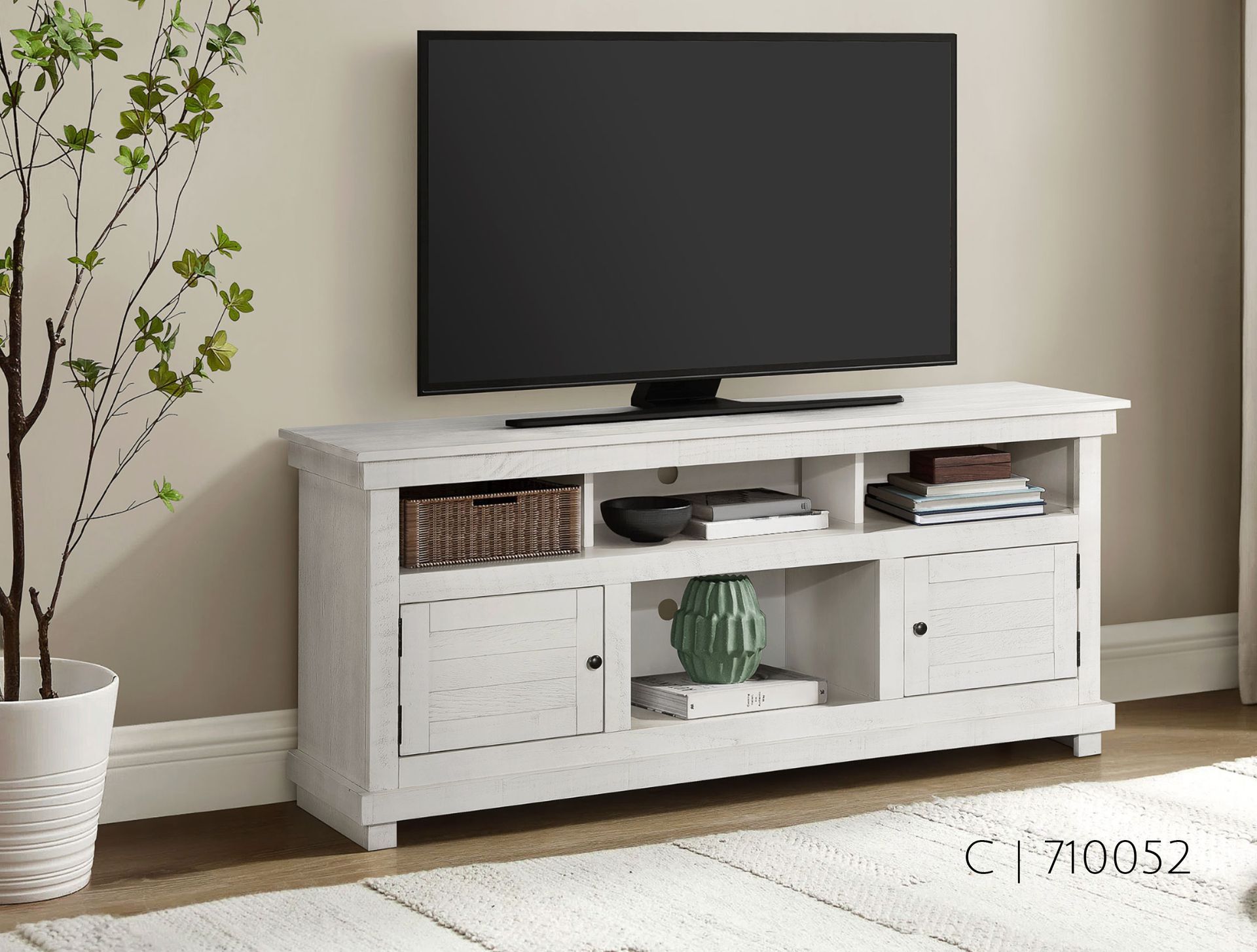 White TV stand