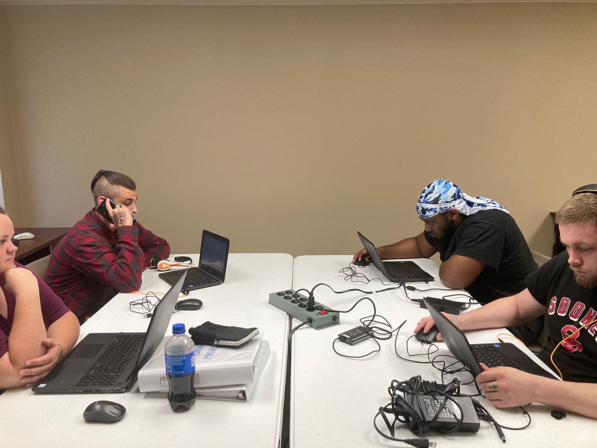 1st Step participants during a GED class.