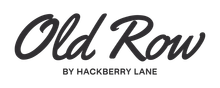 Old Row logo with &ldquo;By Hackberry Lane&rdquo; tagline in black script on white background