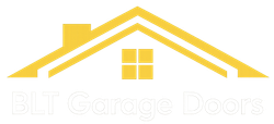 Yellow house-roof logo with a window and the text “BKC Carpet Doors”