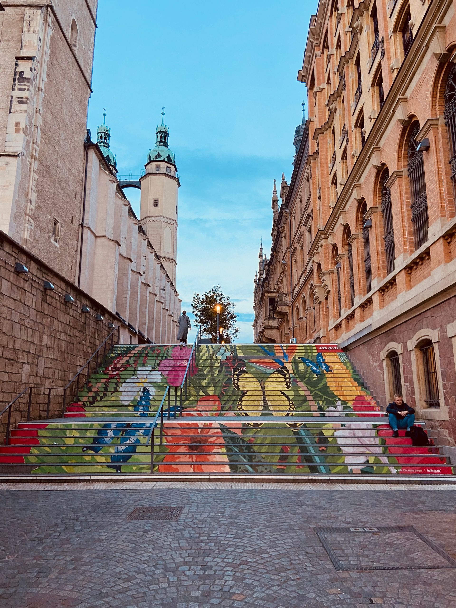 Bunte Treppe in Halle