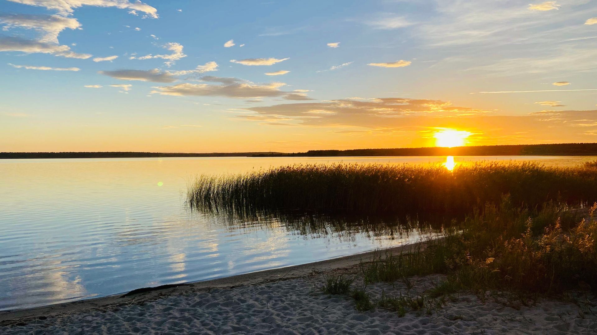 Sonnenuntergang an der Goitzsche