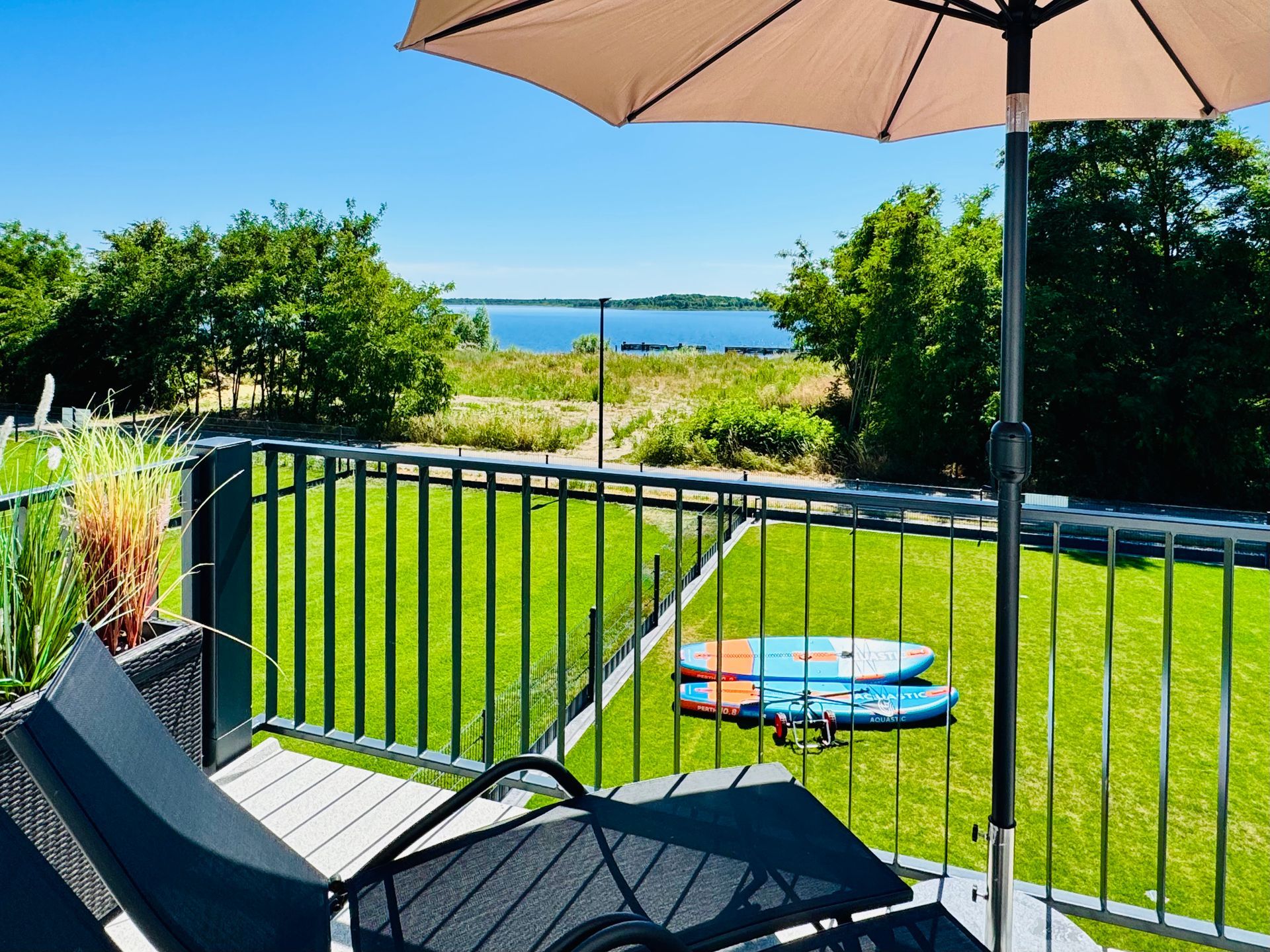 Seeblick vom Balkon am Ferienhaus Seegelblick
