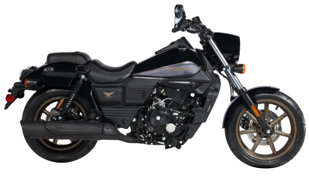 Motocicletta TVS Raider grigia e nera con design sportivo e cerchi in lega