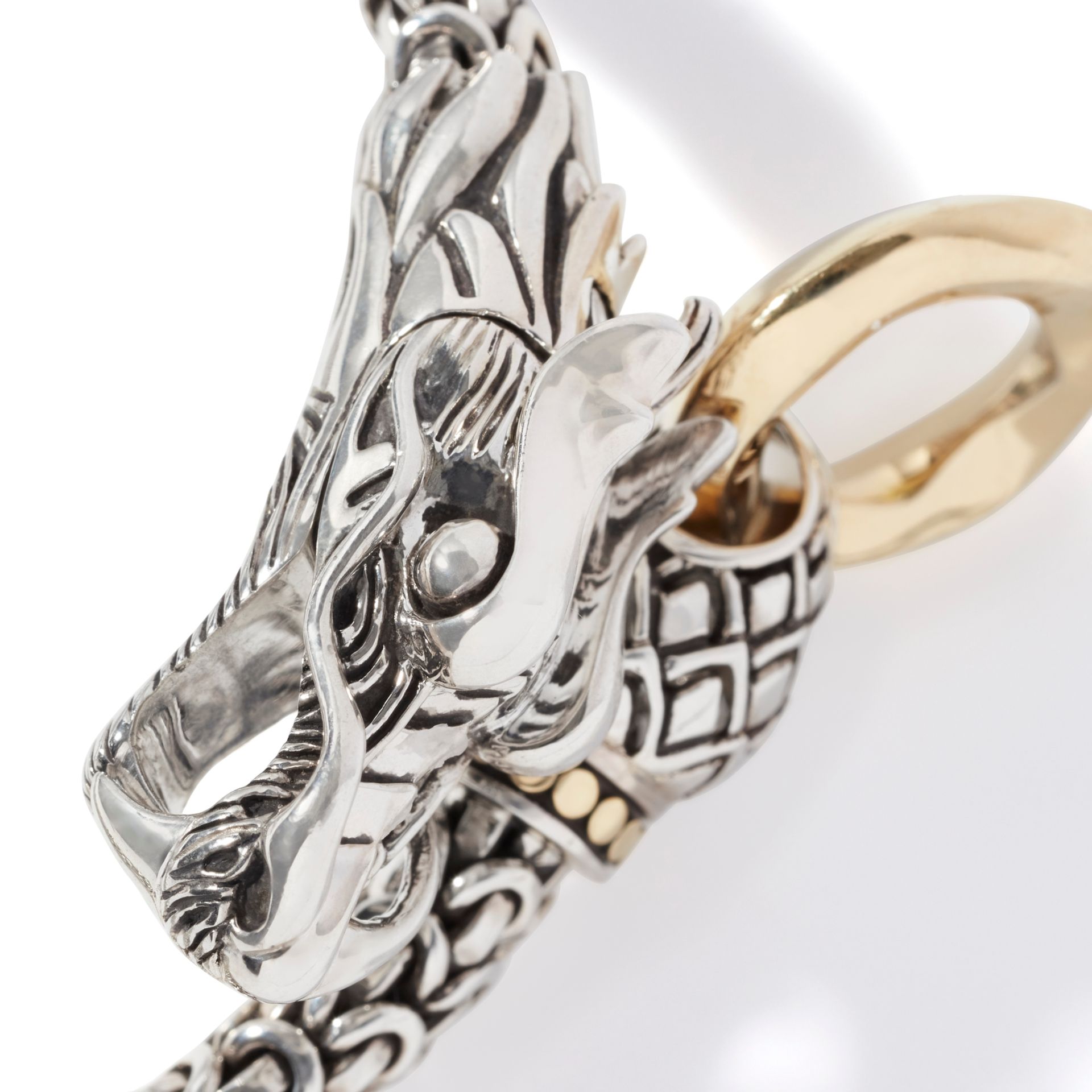 John Hardy Naga Bracelet, Gold, Sterling Silver Naga Dragon