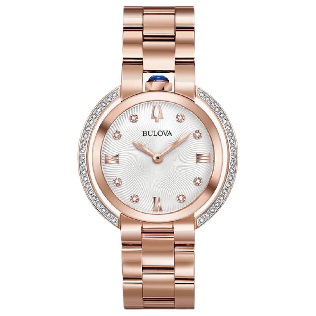 Bulova Rubaiyat Diamond & Rose Gold-Tone Bulova Rubaiyat Diamond & Rose Gold-Tone