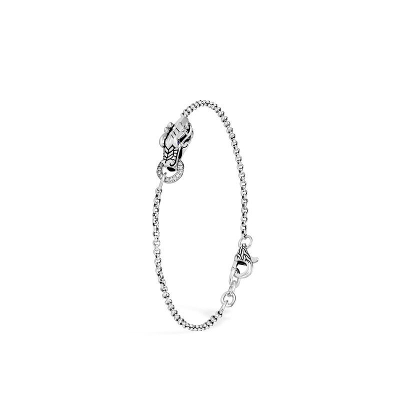 John Hardy Legends Naga Charm Bracelet with Diamonds