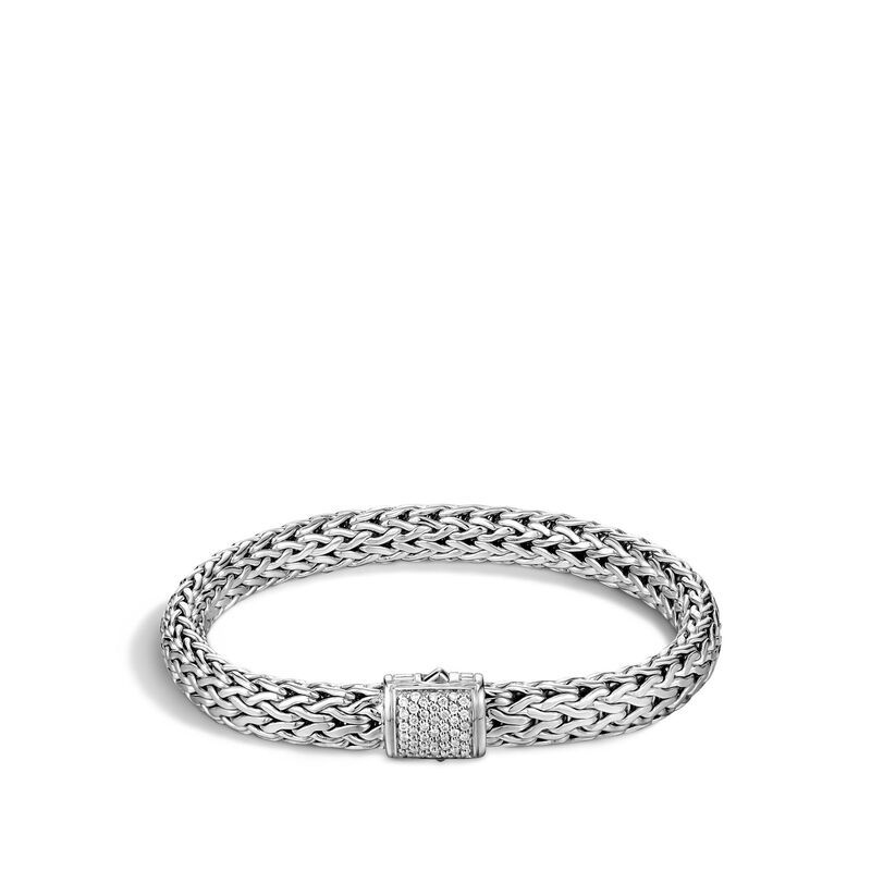 John Hardy Classic Chain Bracelet with Diamonds