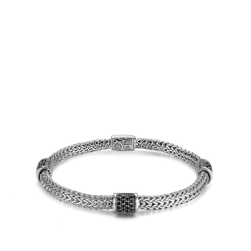 John Hardy Classic Chain Bracelet Black Sapphire