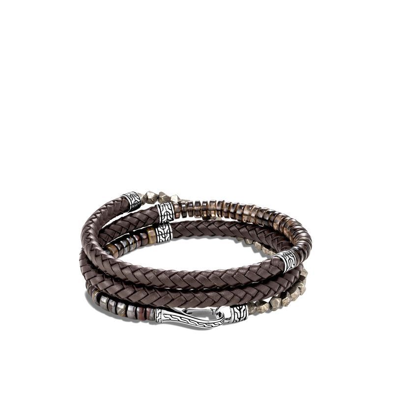 Classic Chain Beaded Hybrid Triple Wrap Bracelet
