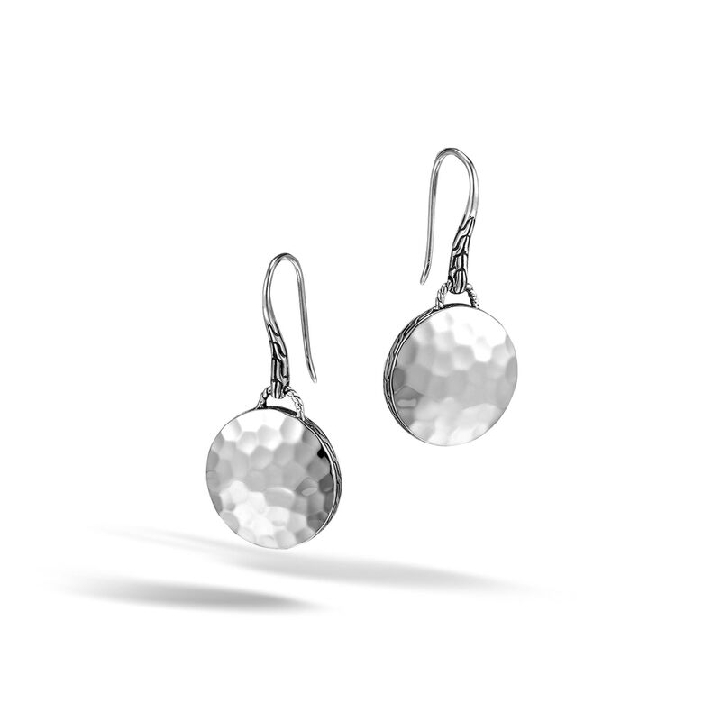 John Hardy Drop Hammered Earrings