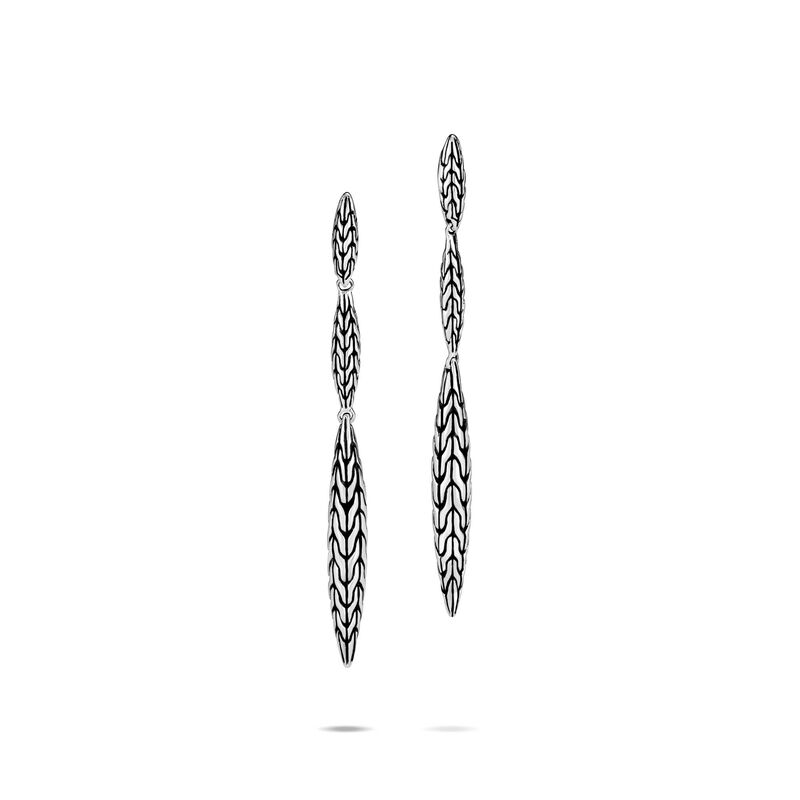 John Hardy Classic Chain Spear Linear Earrings