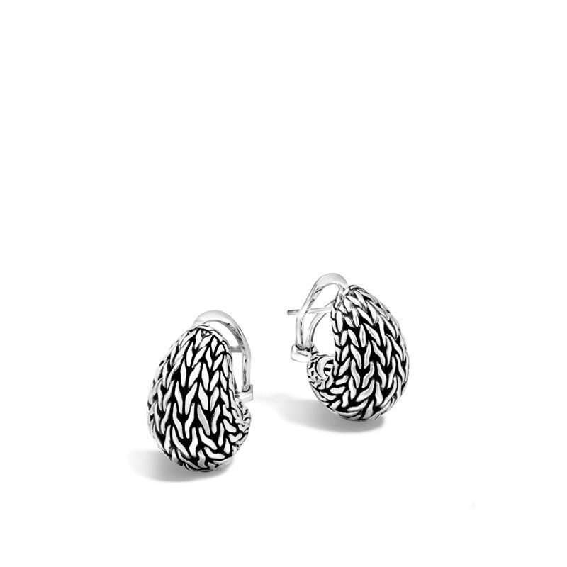 John Hardy Classic Chain Graduated Buddha Belly Earrings