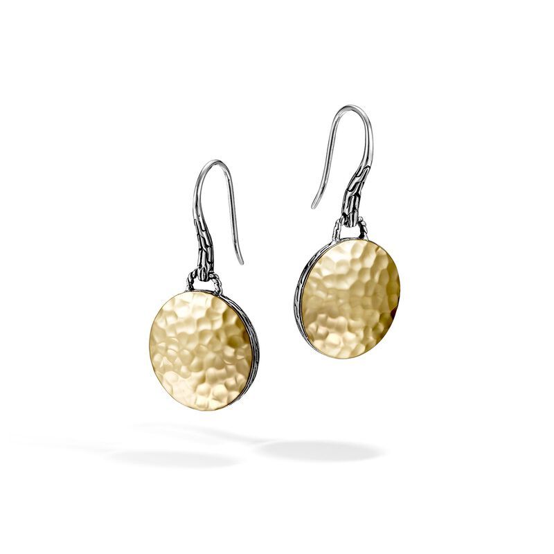 John Hardy Hammered Drop Earrings