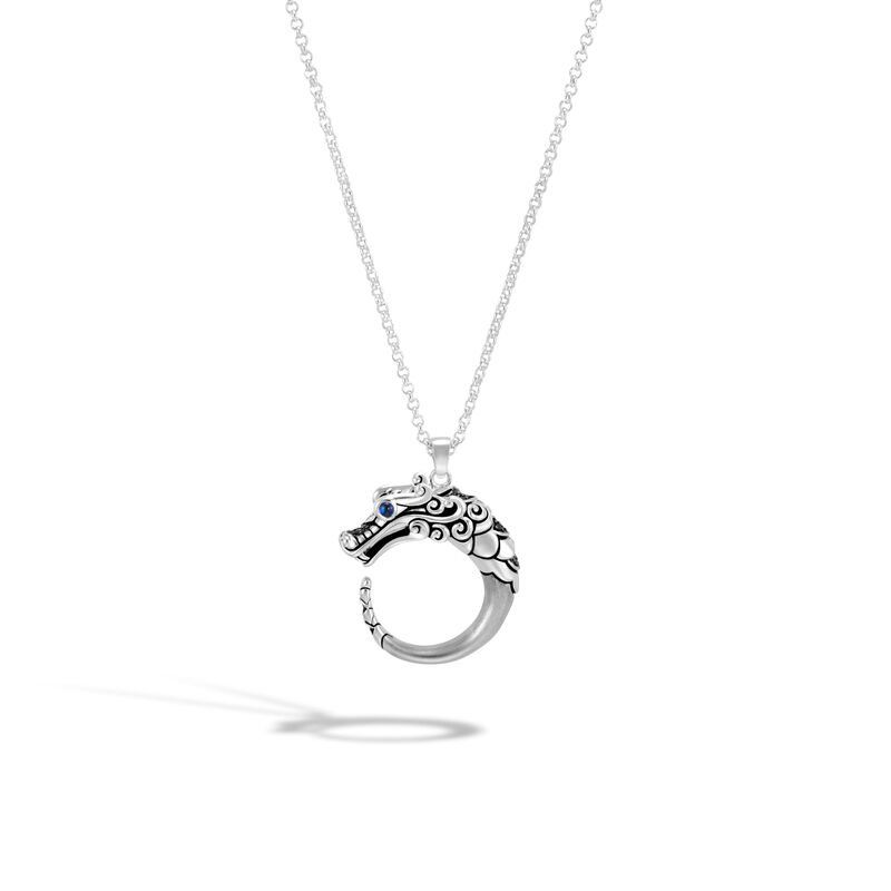 John Hardy Naga Brushed Pendant Necklace