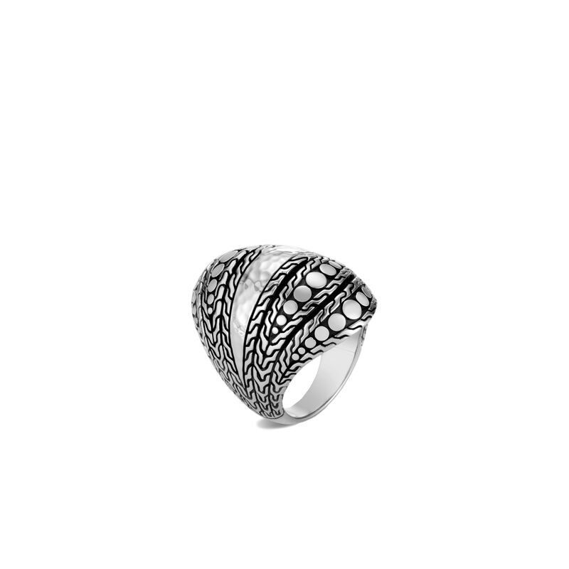 John Hardy Dot Hammered Dome Ring