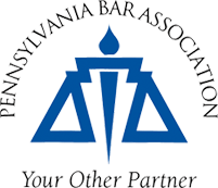 A logo for the pennsylvania bar association