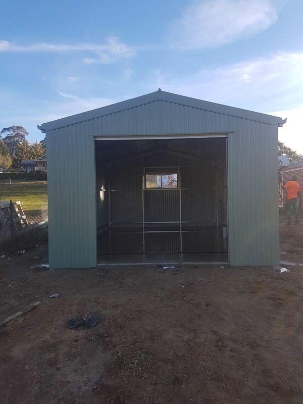 Shed With Open Door — Albury, NSW — Twin City Sheds