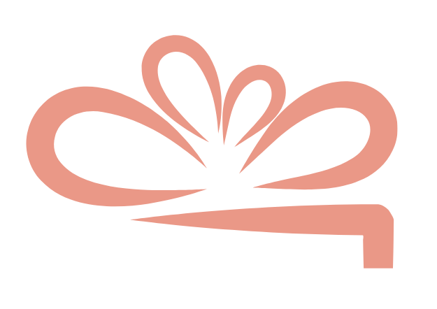 A pink ribbon with a bow on a white background