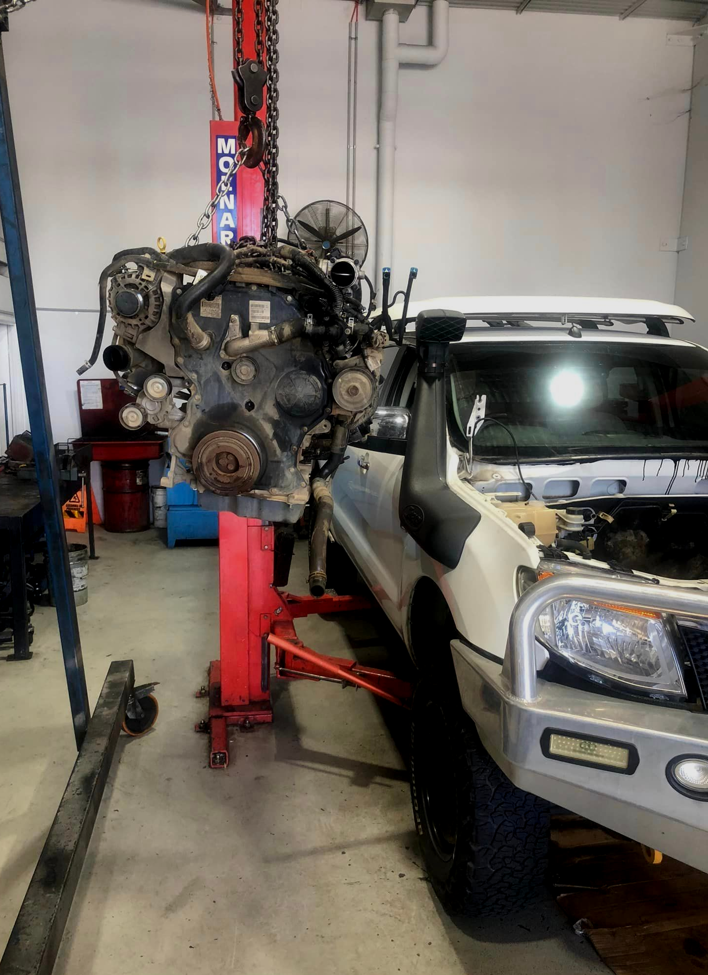 Diesel Engine Undergoing Maintenance — Diesel Engine Rebuilding Australia in Gold Coast, QLD