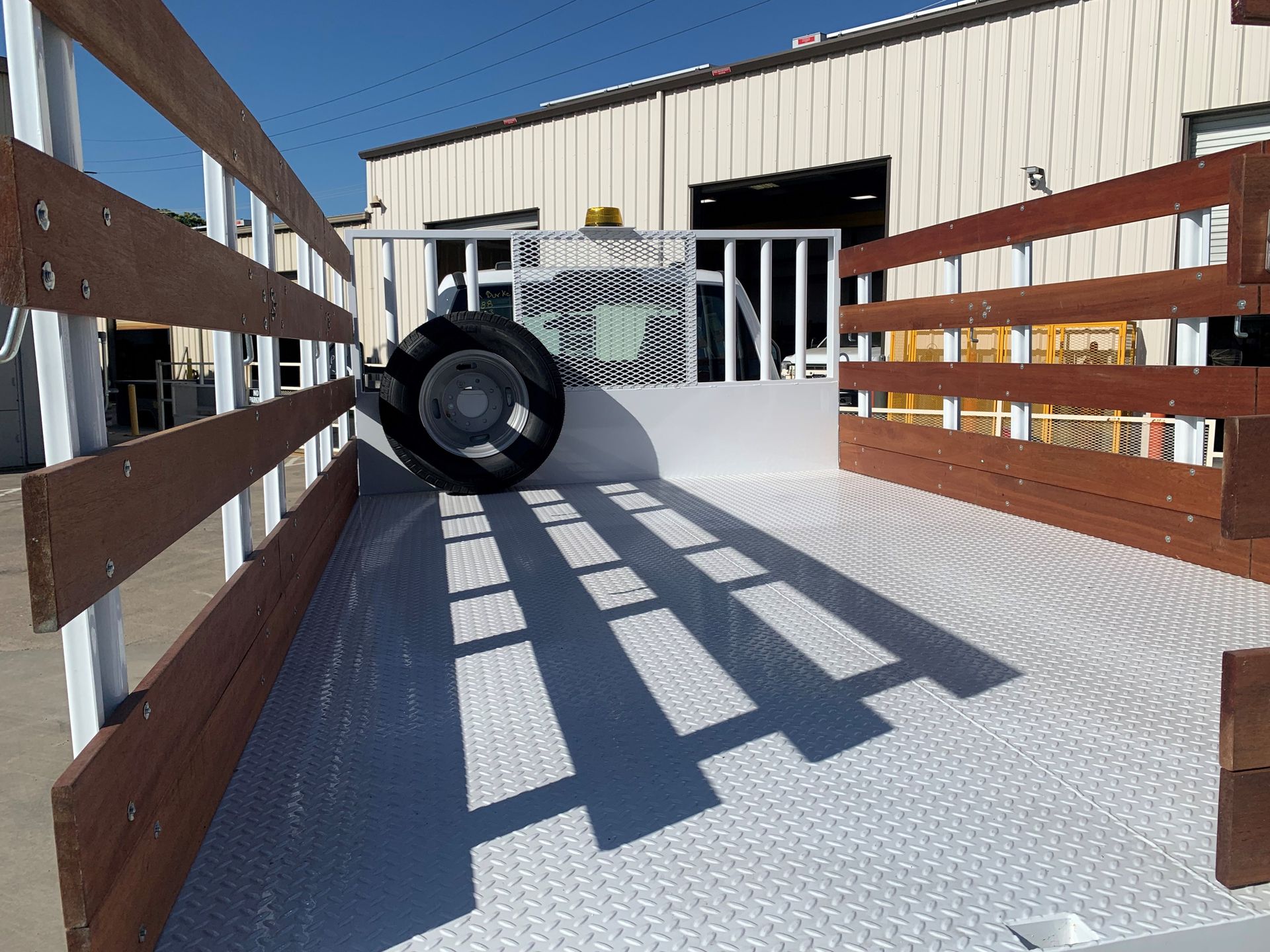 12' Flatbed with Apitong Wood Gates