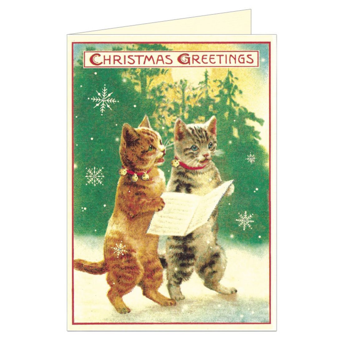 Postales Vintage Christmas Cats 4 (9.5X14cm)