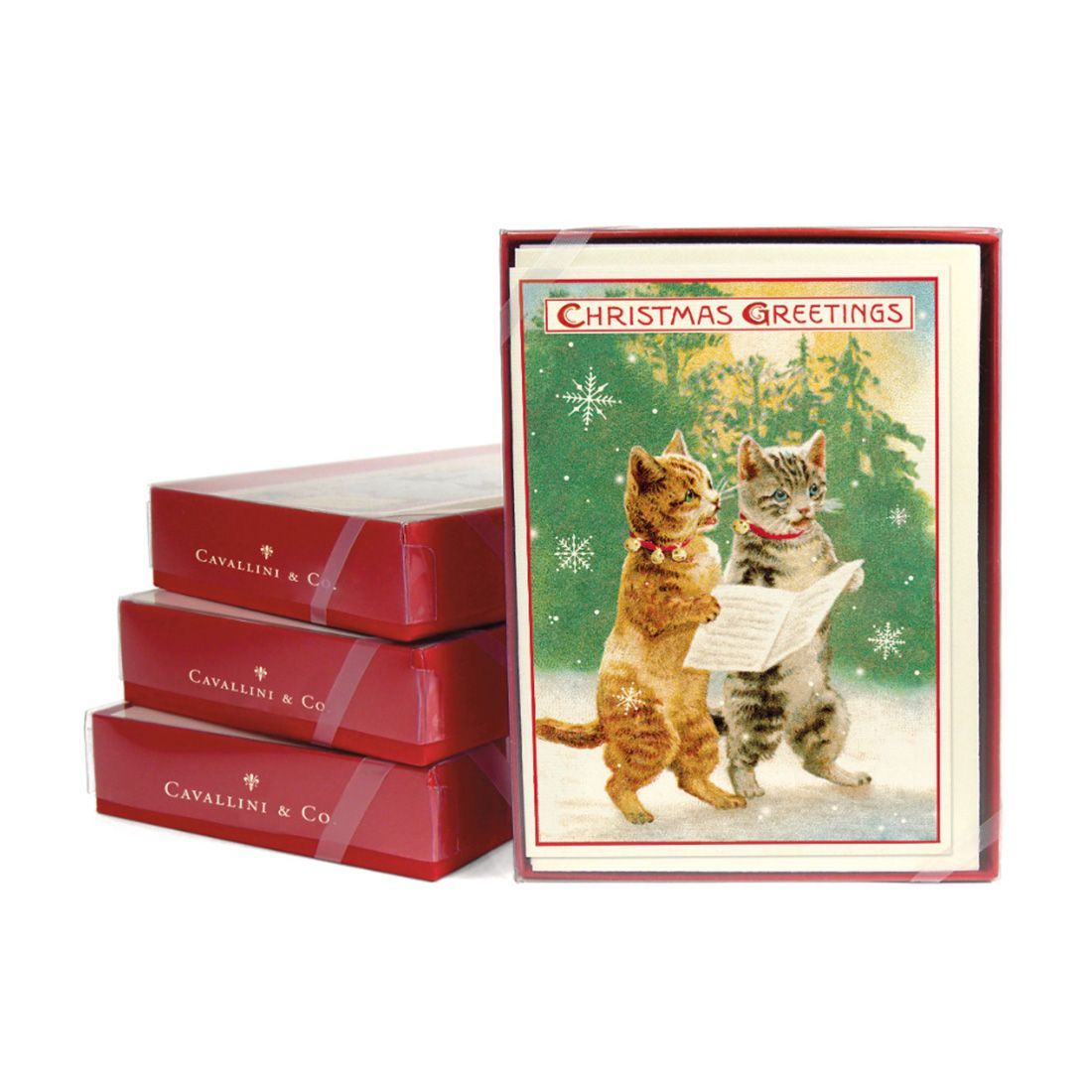 Postales Vintage Christmas Cats 4 (9.5X14cm)