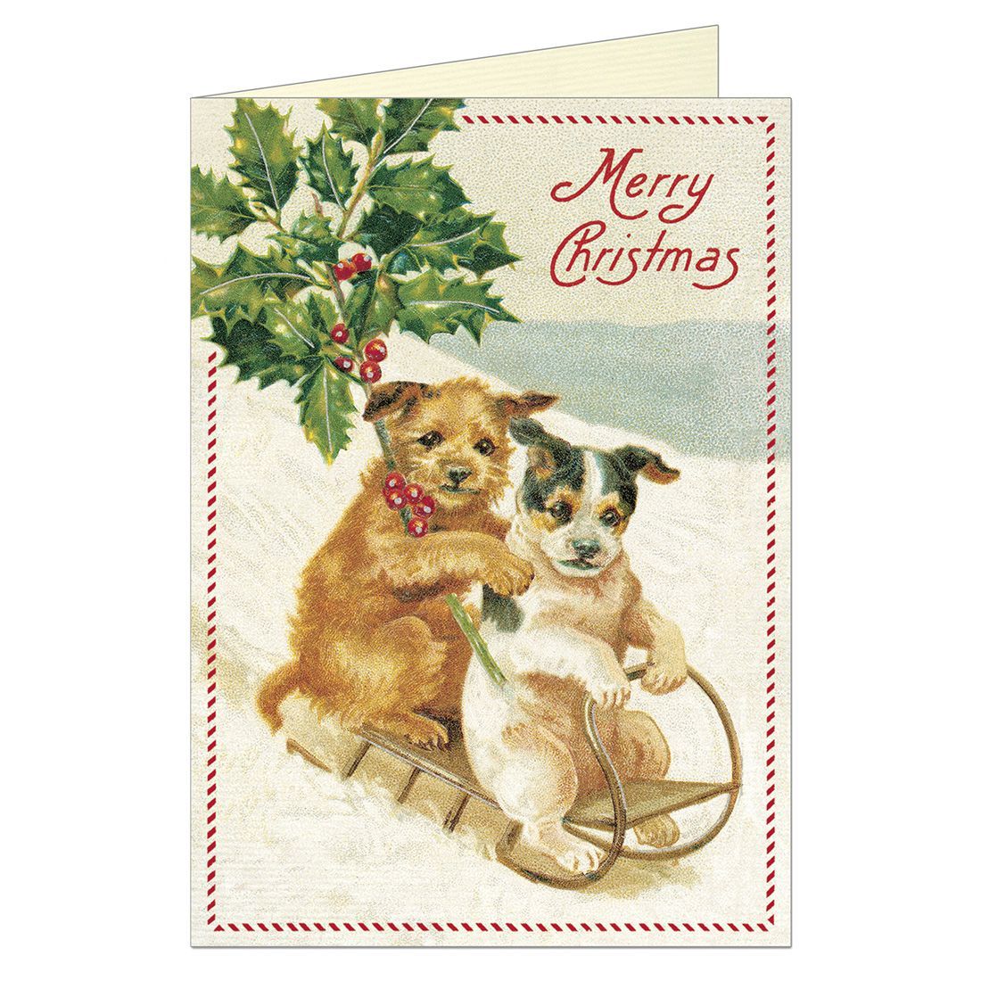Postales Vintage Christmas Dogs (9.5X14cm)