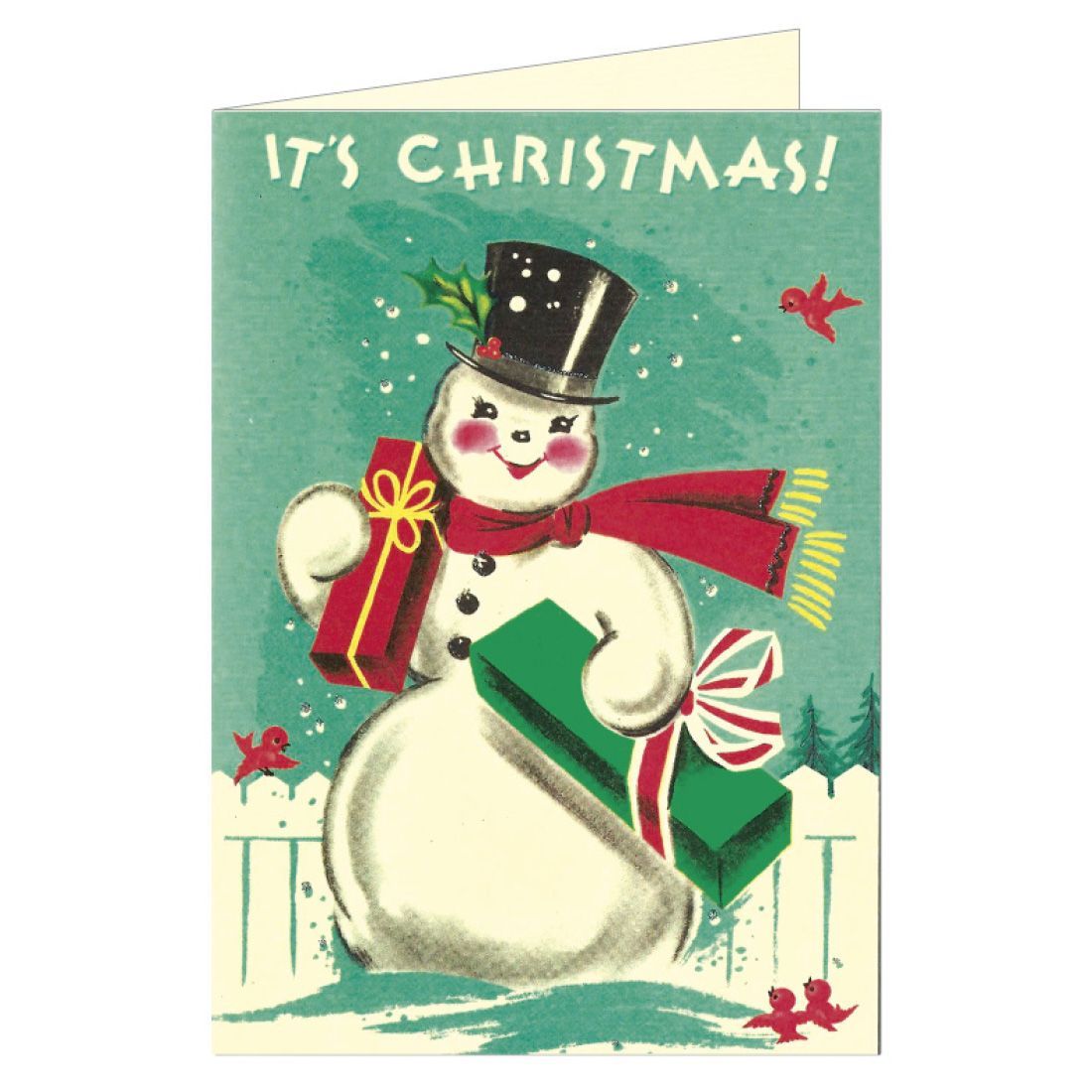 Postales Vintage Snowman (9.5X14cm)