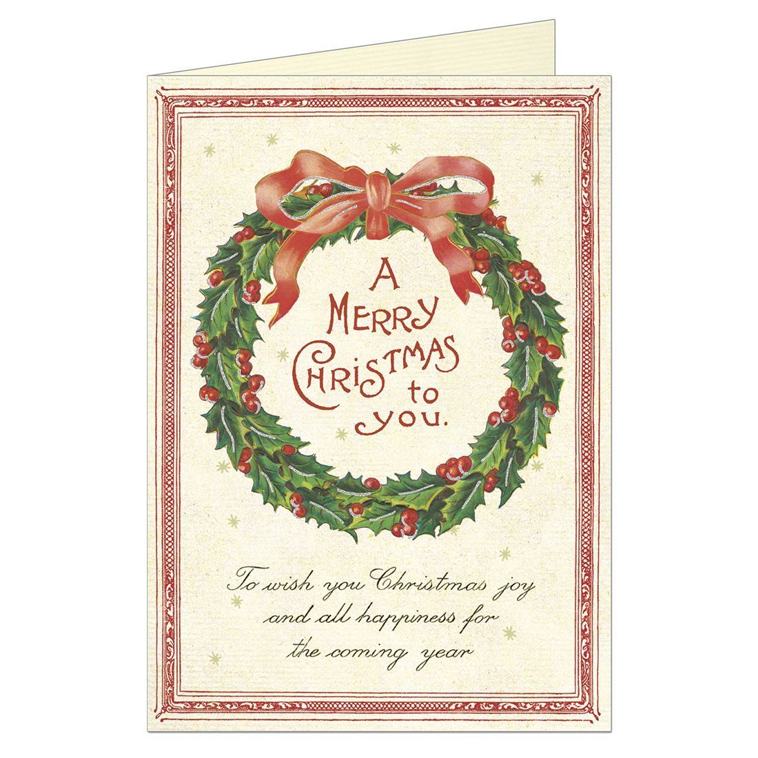 Postales Vintage Christmas Wreath (9.5X14cm)