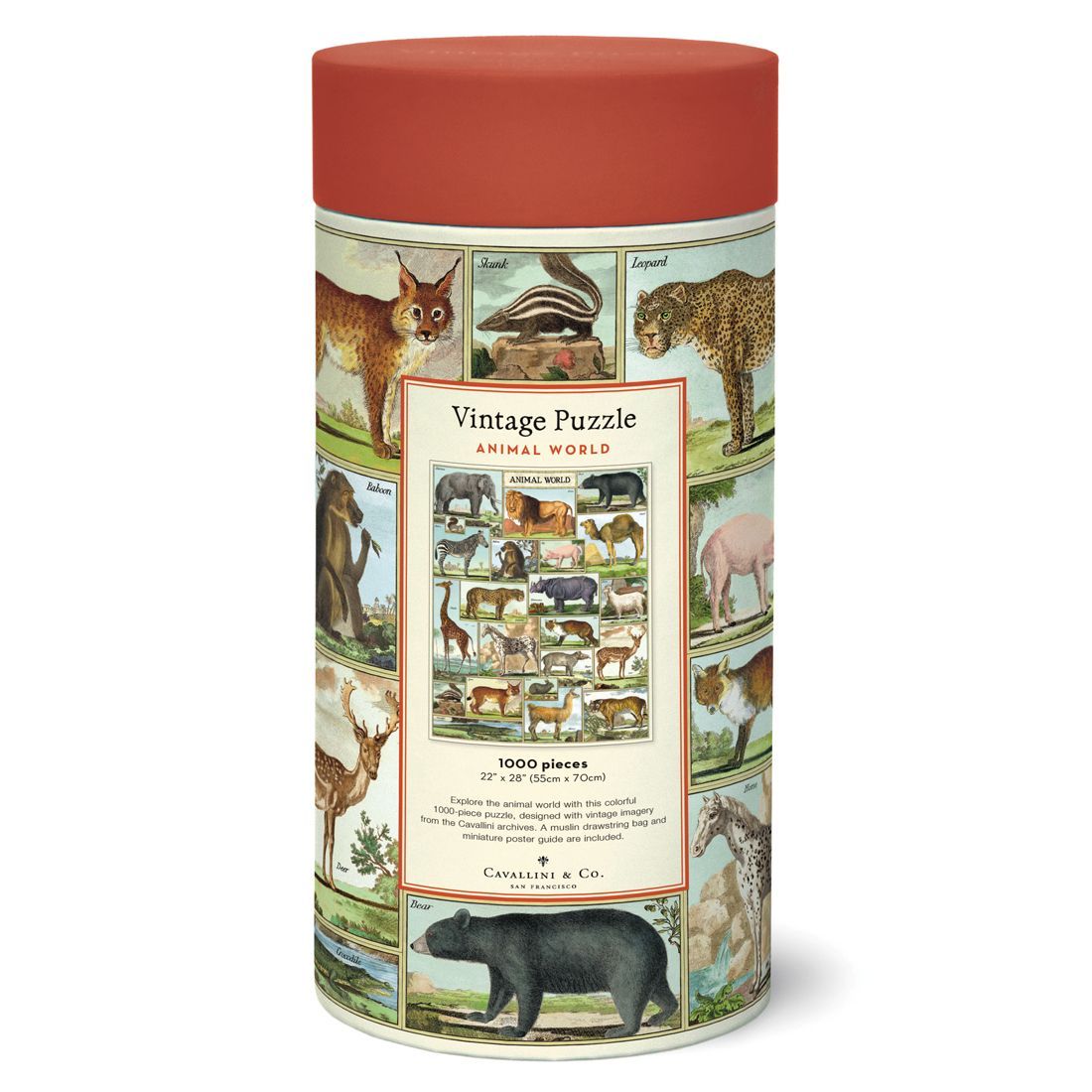 Puzzle Animal World 1000 Piezas (55X70cm)