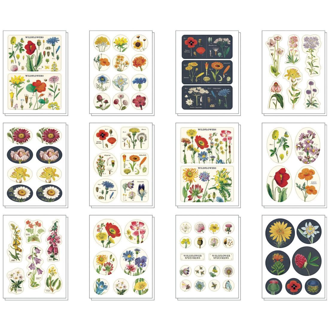 Pegatinas Wildflowers (13X12cm)